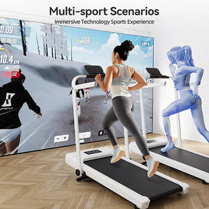 Under Desk Walking Pad Treadmill 9% Incline 37.4" Belt Foldable Home Office