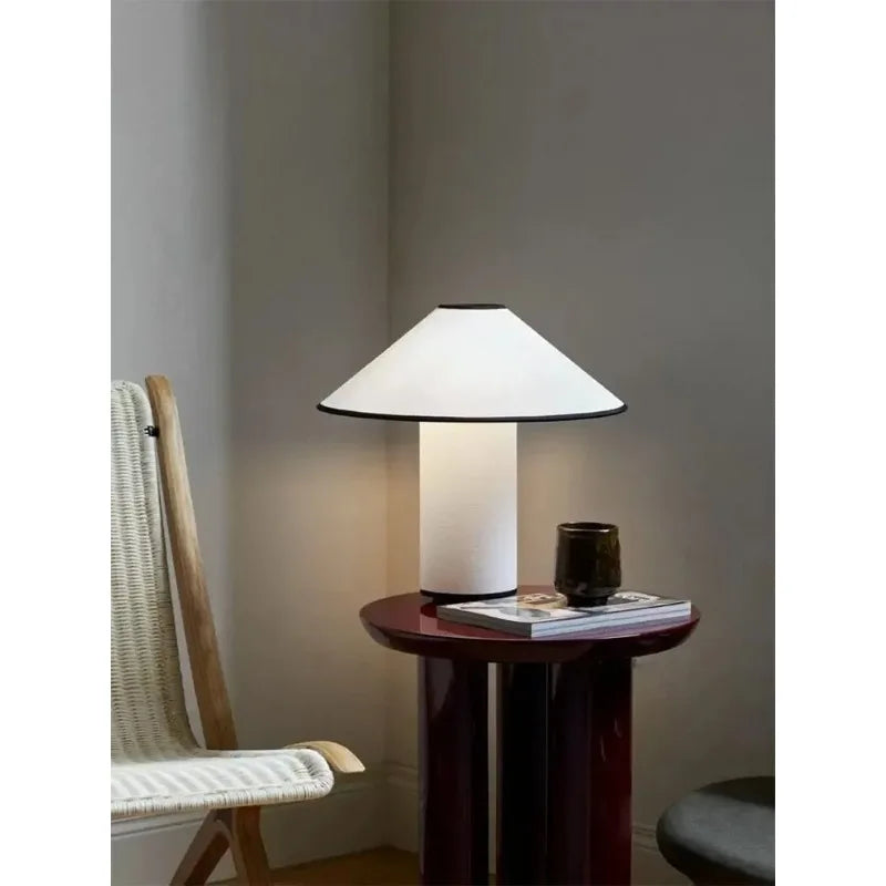 Wabi Sabi Mushroom Table Lamp Retro Japanese Bedside Desk Light E14 Cream