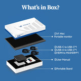 VEOUT 13.3" Portable Monitor 1080P USB HDMI for Laptop Mac PS5 Xbox Switch