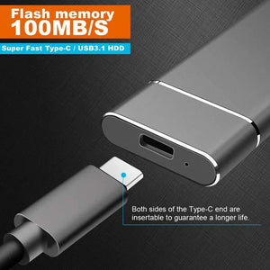 External Portable SSD 2TB 20TB 30TB USB 3.1 Type-C High Speed Drive