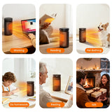 1500W Space Heater with Remote Control, PTC Fast Heating, and 70° Oscillation