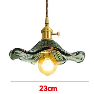 Moktan Sabai Nordic LED Pendant Light – Colorful Glass Copper Hanging Lamp