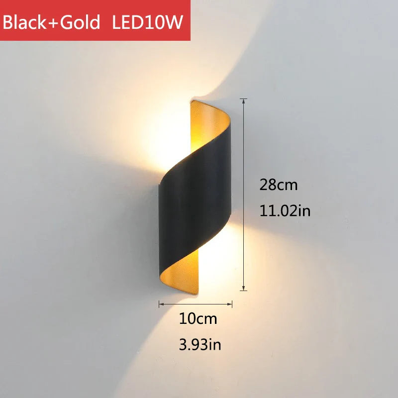 IP65 LED Outdoor Wall Light – 10W Waterproof Up Down Sconce for Home & Porch