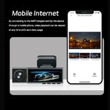 1080P WiFi Dash Cam 3-Way Front Inside Rear Car DVR Night Vision G-Sensor Loop