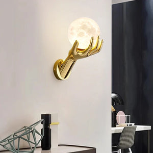 Indoor LED Wall Lamp Modern Resin Glass Bedside Wall Light Living Room Study