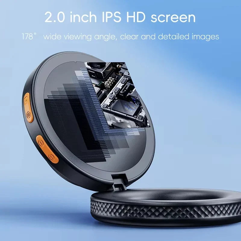 500X Digital Microscope 2 Inch IPS Screen Handheld Magnifier with LED