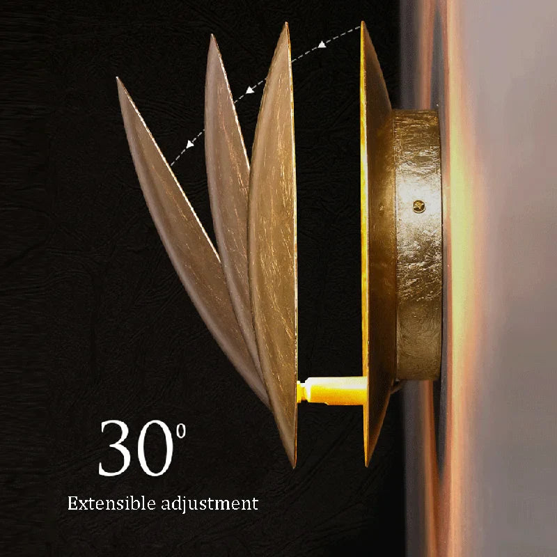 Solar Eclipse Wall Light – Moon Design Vintage LED Sconce for Bedroom & Stairs