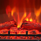 20-Inch Electric Fireplace Stove Heater with Realistic Flame & Adjustable Heat