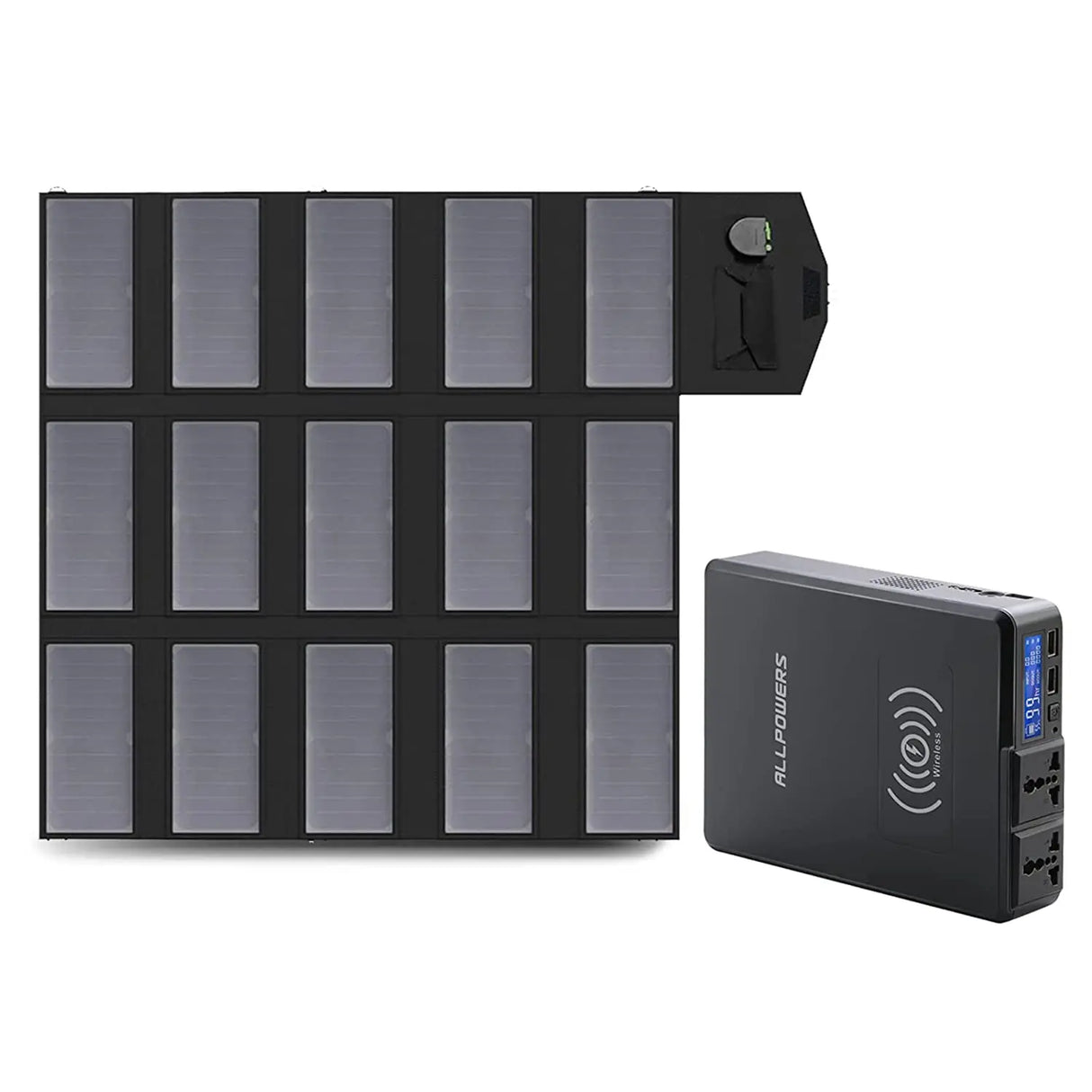 100W Portable Foldable Solar Panel Charger 12V 18V for Laptop Phone Camping Travel