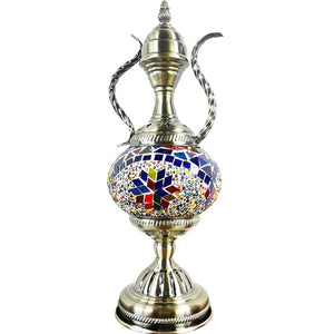 Turkish Mosaic Table Lamp Handcrafted Glass Vintage Mediterranean Romantic Bedside Light
