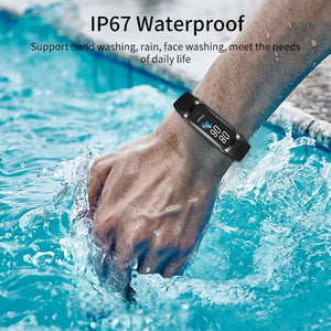 AMOLED Smart Watch Fitness Tracker Heart Rate Waterproof Sports Watch for Men Women