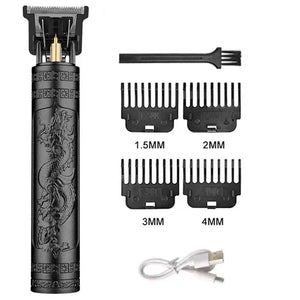 Professional Hair Clipper Beard Trimmer USB Rechargeable Barber Shaver