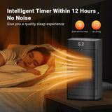 1500W Portable Space Heater PTC Fast Heating Electric Heater with Oscillation Timer