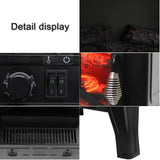 20-Inch Electric Fireplace Stove Heater with Realistic Flame & Adjustable Heat