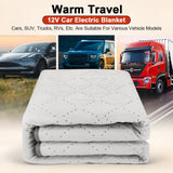 12V Car Electric Heated Blanket Energy Saving Warm Throw for Truck RV SUV