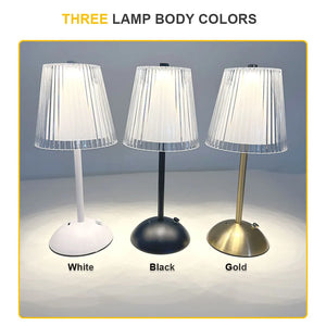 LED Touch Table Lamp Rechargeable Dimmable Bedside Light for Bedroom Bar Hotel