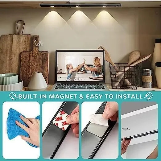 Motion Sensor Light Wireless USB LED Night Light for Under Cabinet Lighting