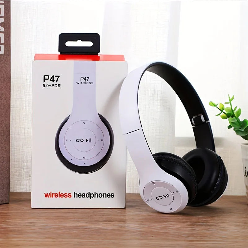 Wireless Bluetooth 5.0 Foldable Headphones Stereo Over Ear Sports Gaming Headset