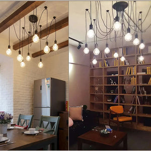 DIY Spider Chandelier Vintage Industrial Pendant Ceiling Light Home Hanging Lamp