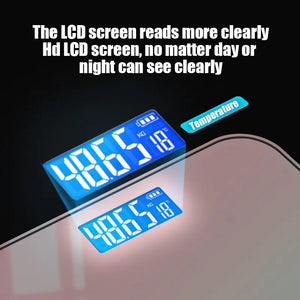 Digital Bathroom Scale Glass LED Display Body Weight Scale Smart Electronic Balance