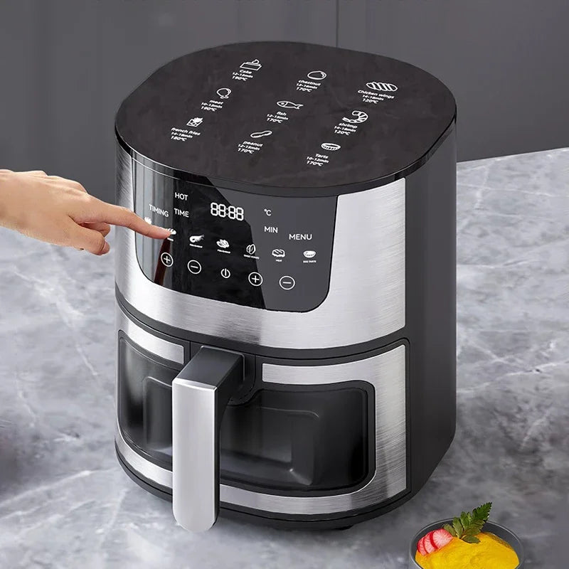 7L Smart Air Fryer Oven Oil Free 1400W Touch Control with Viewing Window