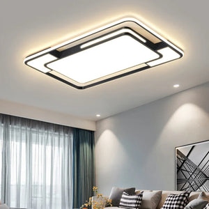 Remote Control LED Ceiling Light Square Modern Living Room Bedroom Dining Lamp