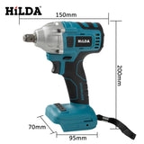 18V Cordless Impact Wrench 1/2 Inch Brushless Electric Socket Tool