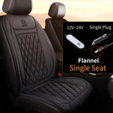 12-24V Heated Car Seat Cover with Fast Heating Flannel or Cloth