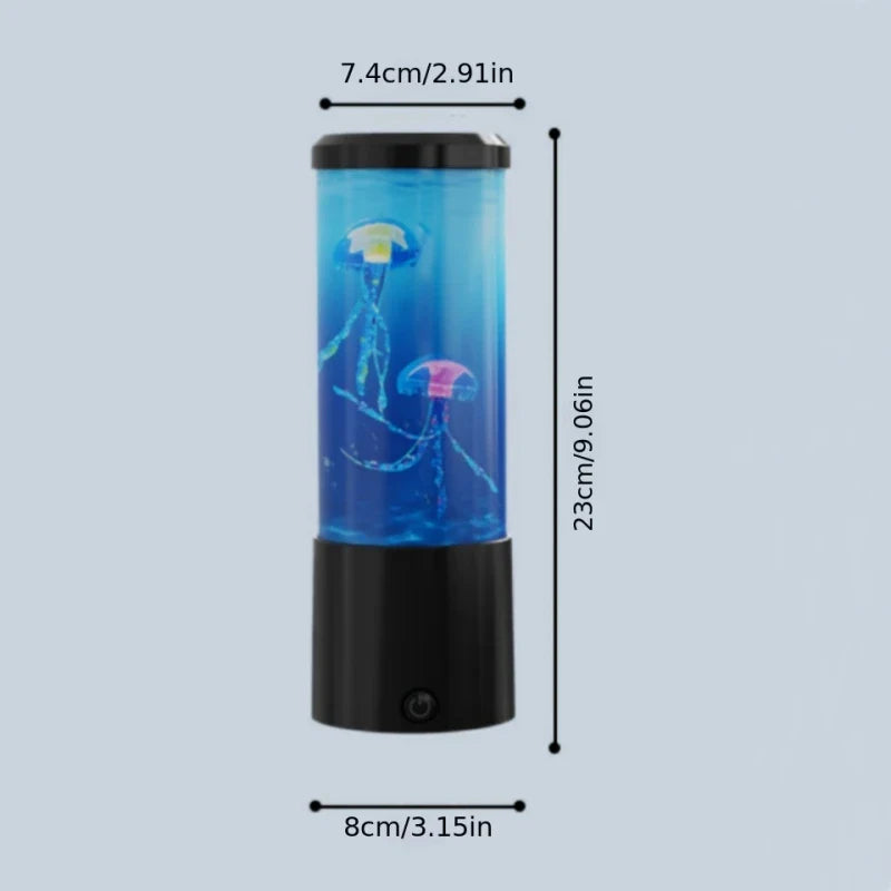 Jellyfish Lava Lamp – 7-Color LED Aquarium Night Light Mood Lamp Home Decor