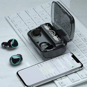 TWS Wireless Earbuds Bluetooth Headphones with Charging Case and Waterproof Stereo Sound