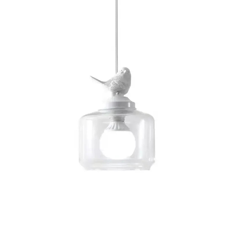 Bird Glass Pendant Light E27 Hanging LED Lamp Dining Kitchen Bedroom Decor