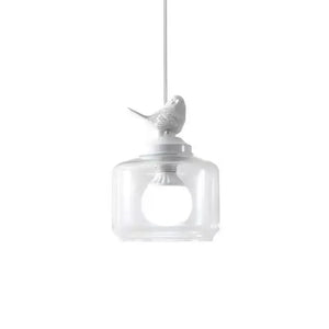 Bird Glass Pendant Light E27 Hanging LED Lamp Dining Kitchen Bedroom Decor