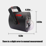 3-in-1 DJ Disco Party Light Sound Activated Strobe Pattern Projector Lamp