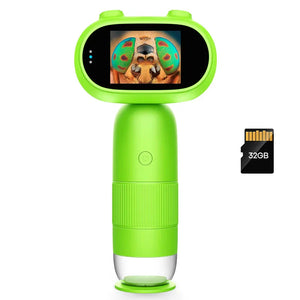 Kids Digital Microscope 1000X Handheld Microscope with LED Lights USB