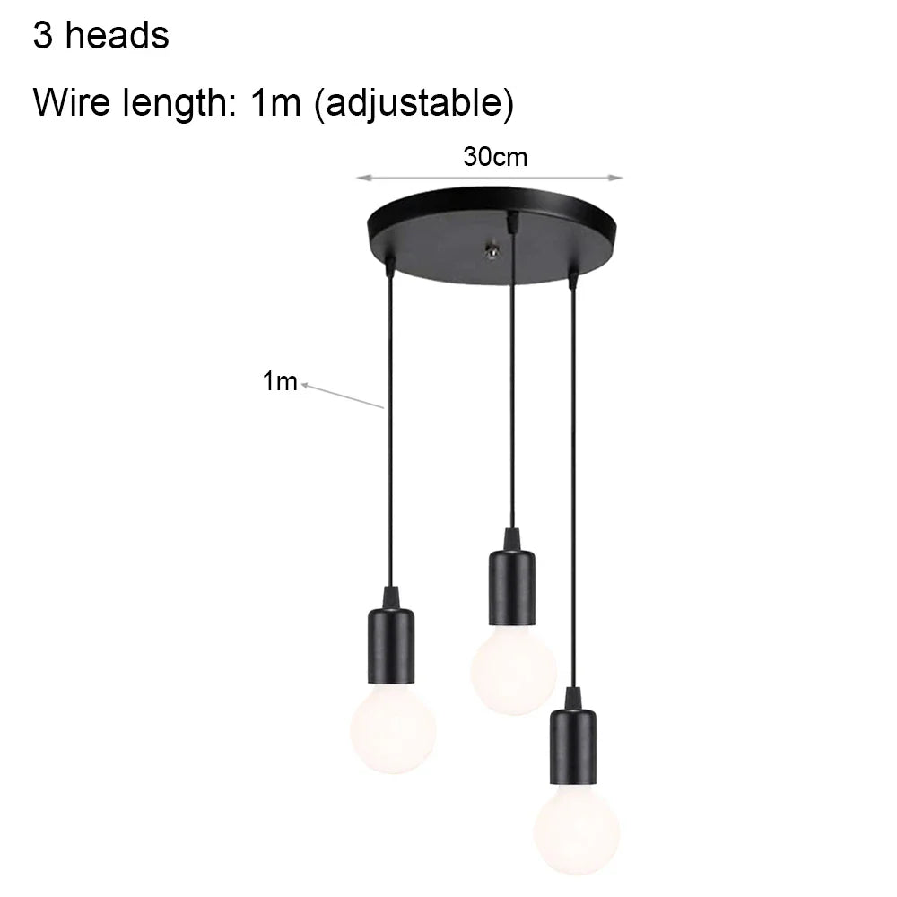 DIY Spider Chandelier Vintage Industrial Pendant Ceiling Light Home Hanging Lamp