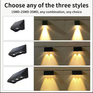 Solar Wall Light Outdoor – Waterproof LED Fence Lamp for Garden, Patio & House Sign