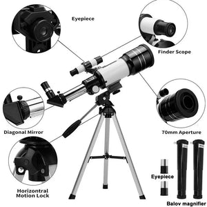 Professional Astronomical Telescope 150X HD Moon Viewing Refractor for Stargazing