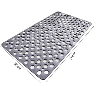 Non Slip Bathtub Shower Mat with Suction Cups Drain Holes 30x17 Inch