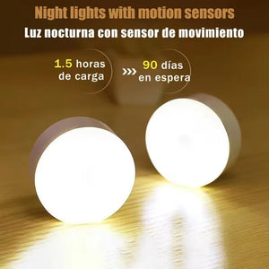 Rechargeable LED Touch Night Light USB Magnetic Wall Lamp Dimmable Portable