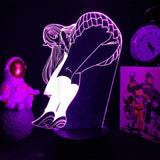 3D Anime Girl LED Night Light 16 Color Illusion Bedside Bedroom Table Lamp