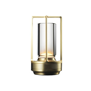 LED Rechargeable Touch Table Lamp Crystal Aluminum Night Light for Home & Restaurant