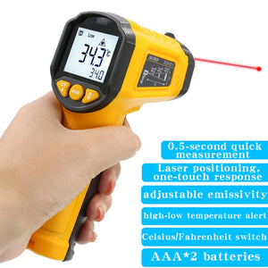 Infrared Non-Contact Thermometer TS380 – Handheld High-Precision Temperature Gauge