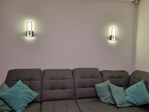 Modern Minimalist LED Wall Lamp – Black White Light for Bedroom & Living Room