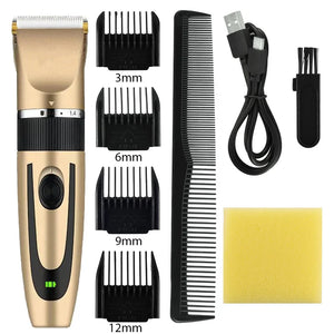 Electric Hair Trimmer for Men – Rechargeable Hair Clipper Professional Shaver