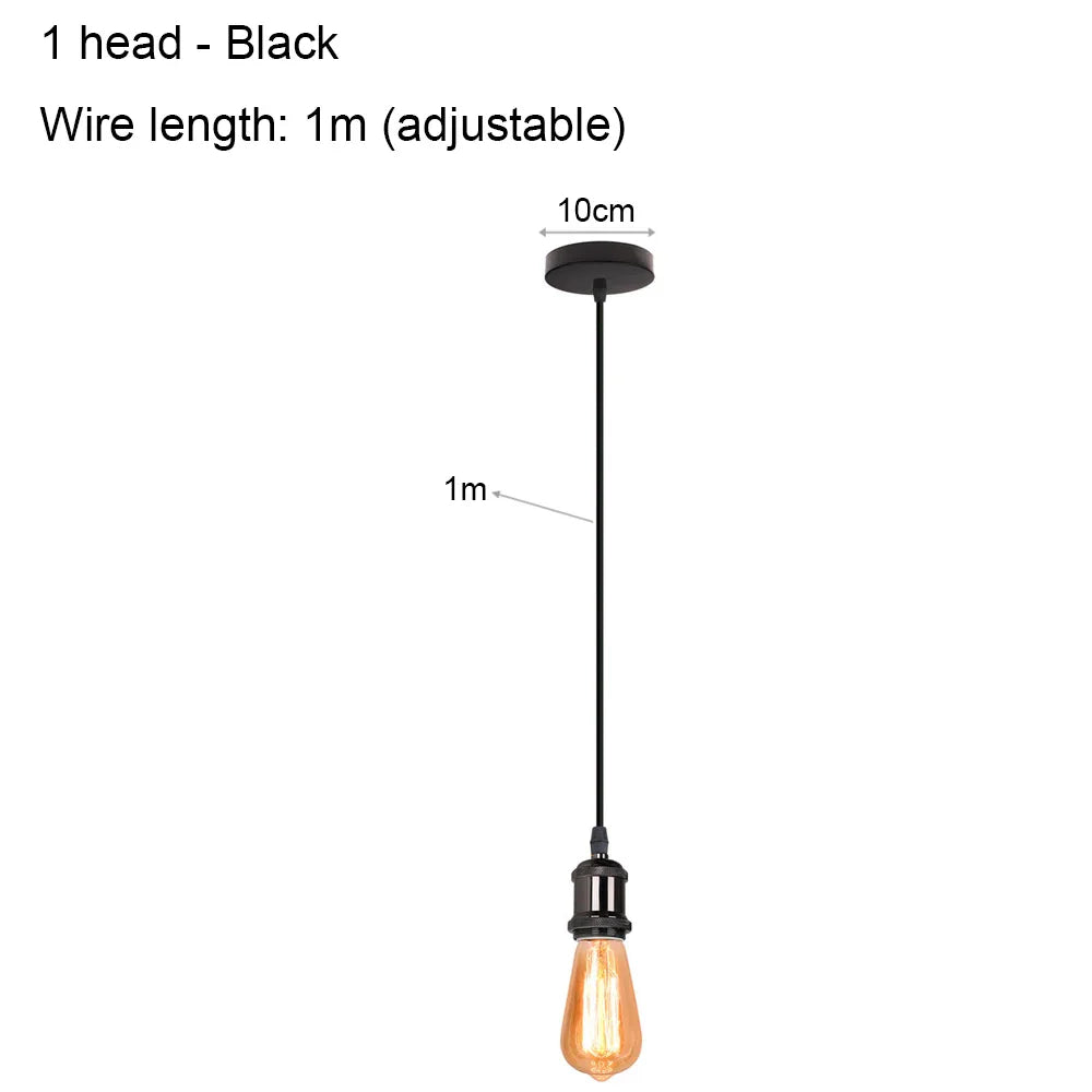 DIY Spider Chandelier Vintage Industrial Pendant Ceiling Light Home Hanging Lamp