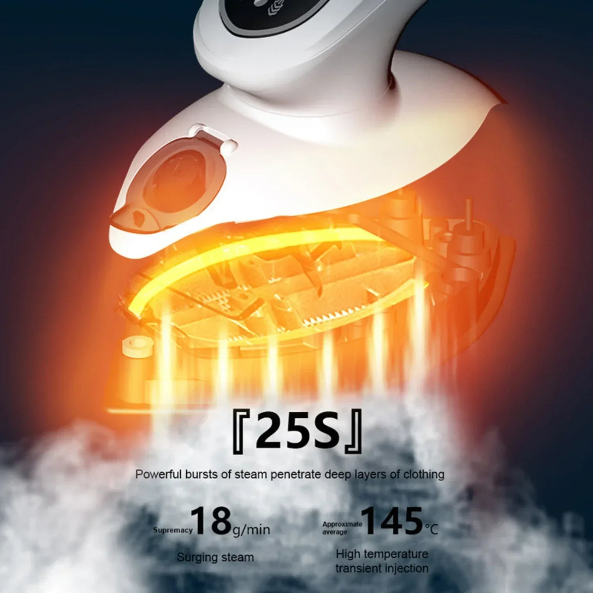 1100W Handheld Garment Steamer Portable Steam Iron Cleaner for Home Travel