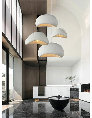 Moktan Sabai Nordic Wabi Sabi LED Chandelier – E27 Pendant Light for Kitchen & Bar