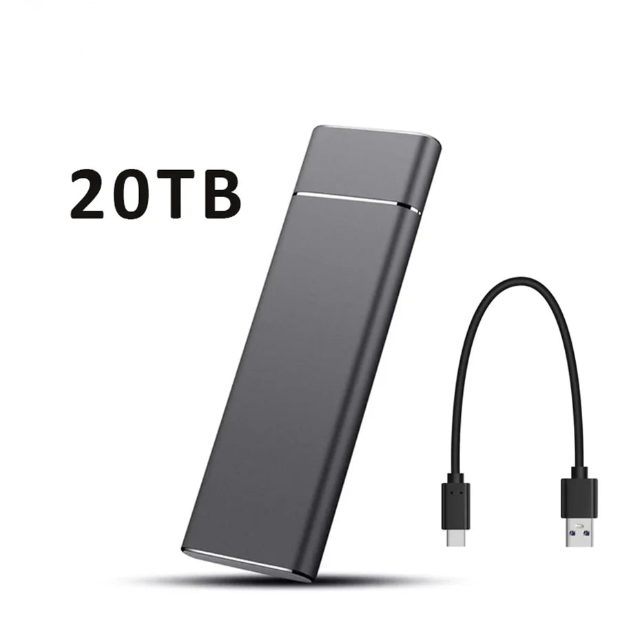 External Portable SSD 2TB 20TB 30TB USB 3.1 Type-C High Speed Drive