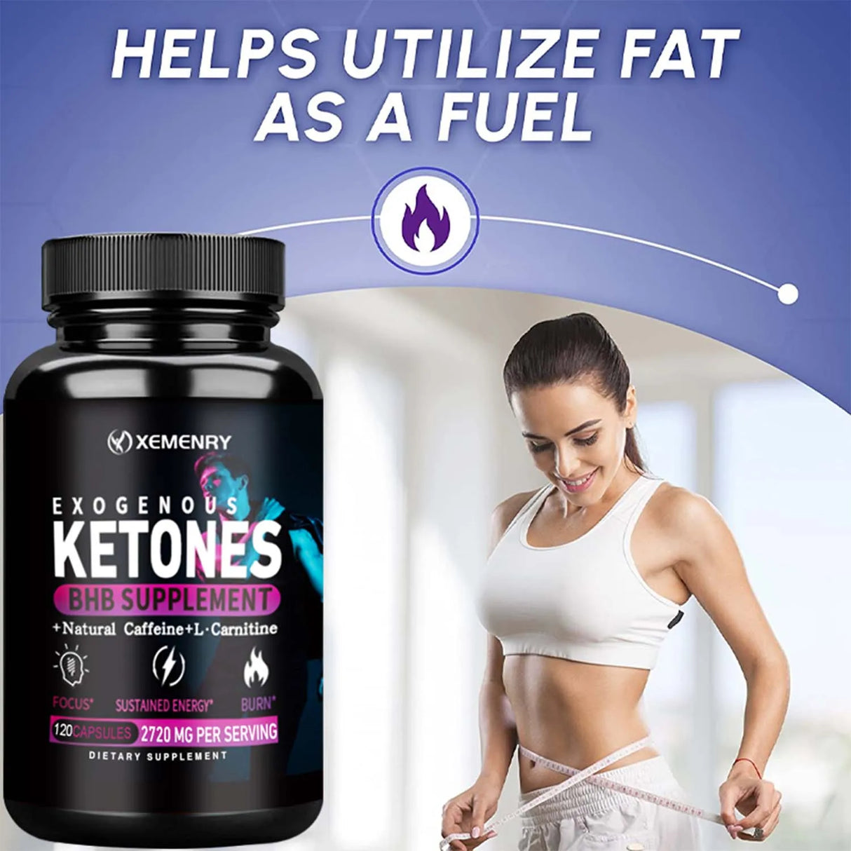 Keto BHB Exogenous Ketone - Fat Burning, Immunity & Metabolism Support