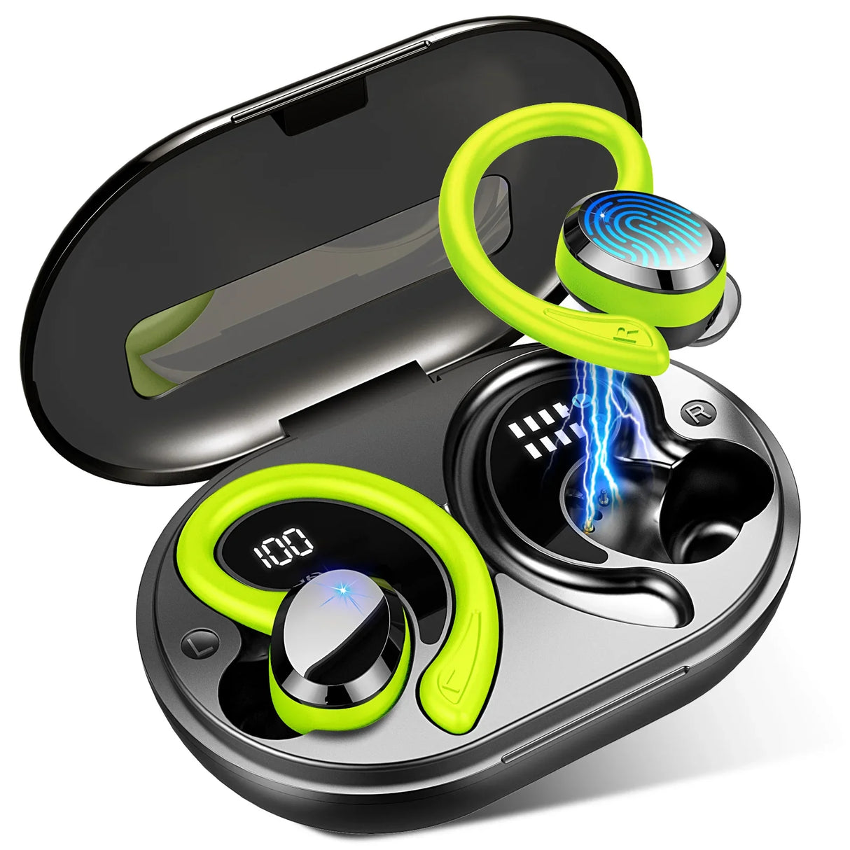 Wireless Bluetooth 5.3 Earbuds Stereo Bass In-Ear Noise Cancelling IP7 Waterproof